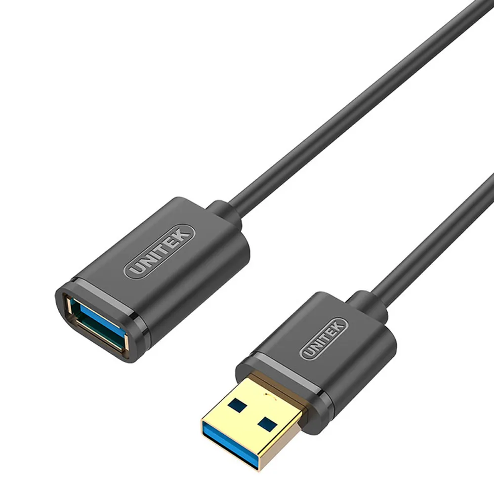 【UNITEK】USB3.0抗干擾傳輸延長線1.5M黑色/白色(Y-C458G)