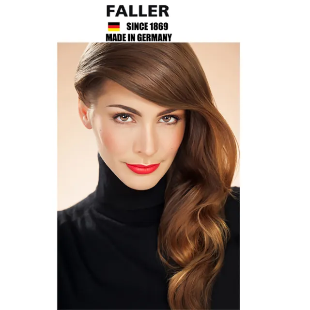 【FALLER 芙樂】德國製櫸木黑豚鬃圓珠熱塑梳捲髮梳54MM(捲髮梳/梳頭造型美容/99狂購)