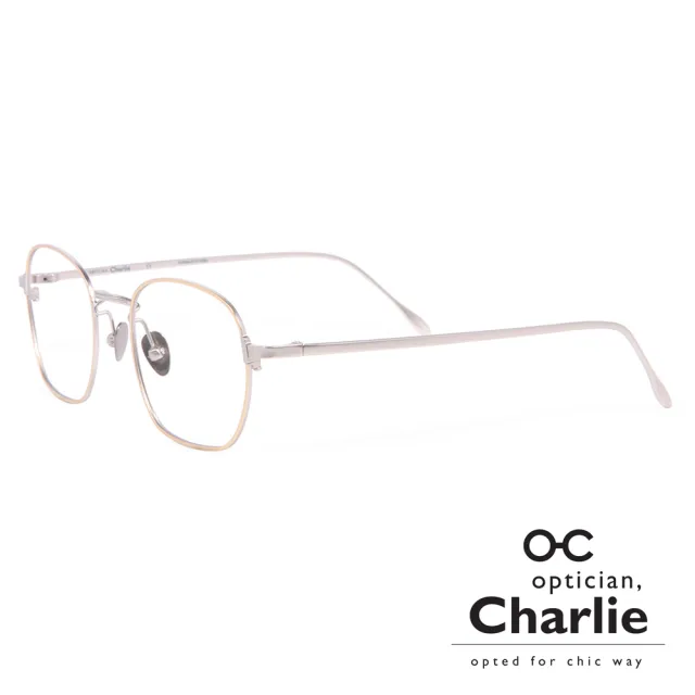 【Optician Charlie】韓國亞洲專利光學眼鏡TF系列(金 + 銀  TF GD)