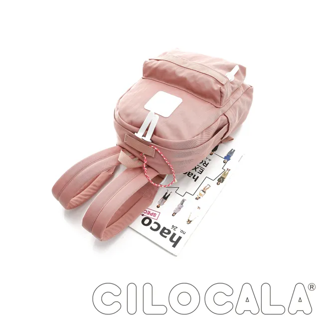 【CILOCALA】亮彩尼龍防潑水後背包-小包(粉色)