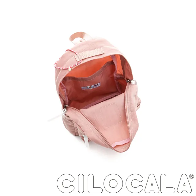 【CILOCALA】亮彩尼龍防潑水後背包-小包(粉色)