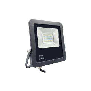 【E極亮】LED 20W 戶外投射燈 防水投光燈 IP66 全電壓 白光 黃光 1入組(LED 20W 投射燈 投光燈)