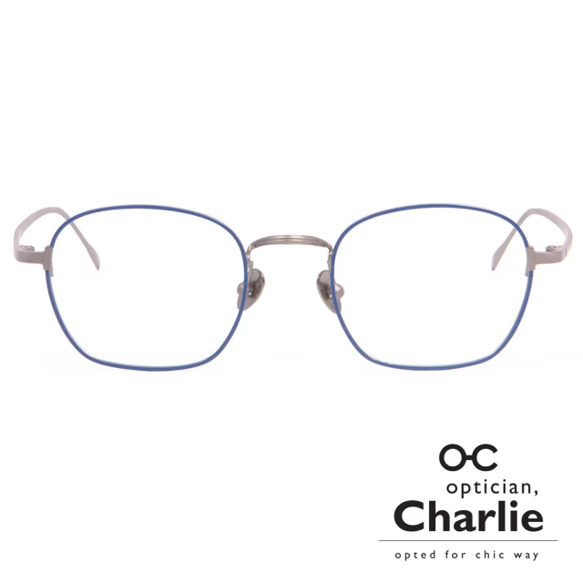 Optician Charlie 韓國亞洲專利光學眼鏡TF系列(深藍 + 銀 TF NV)