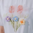 【YUTZUYA 優姿雅】氣質花朵泡泡袖白色上衣