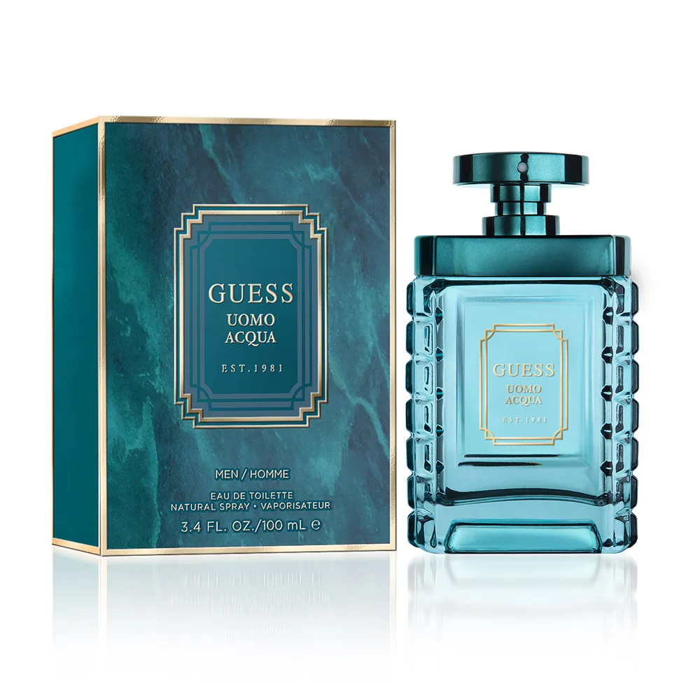 【GUESS】UOMO ACQUA 藍海香頌男性淡香水100ML(專櫃公司貨)