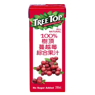 【Tree top】樹頂100%蔓越莓綜合果汁200ml*6