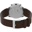 【TIMEX】天美時  Q Timex復刻系列  40毫米三眼計時手錶 米/棕 TXTW2V42800