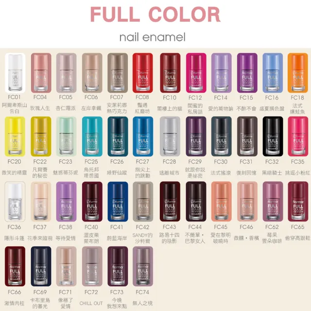 即期品【Flormar】沐浴巴黎系列玩色指甲油 FC20微笑的精靈(即期良品)