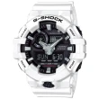 【CASIO卡西歐G-SHOCK 系列】型男首選_絕對強悍_礦物玻璃鏡面_防水_LED燈_雙顯男錶(GA-700-7A)