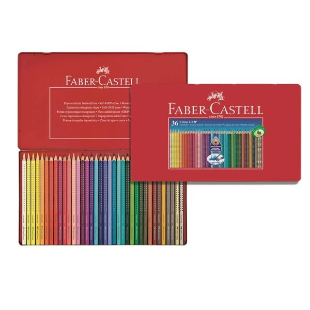 Faber-Castell 德國輝柏 2001握得住好點子 水彩色鉛筆 36色 鐵盒裝 / 盒 112435