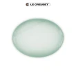 【Le Creuset】蕾絲花恬系列瓷器橢圓盤 27cm(柔粉紫/湖水綠/貝殼粉 3色選1)