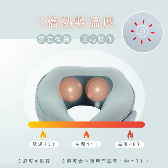 【KINYO】電動按摩頸枕 O型枕 午睡枕 飛機枕( IAM-2703)