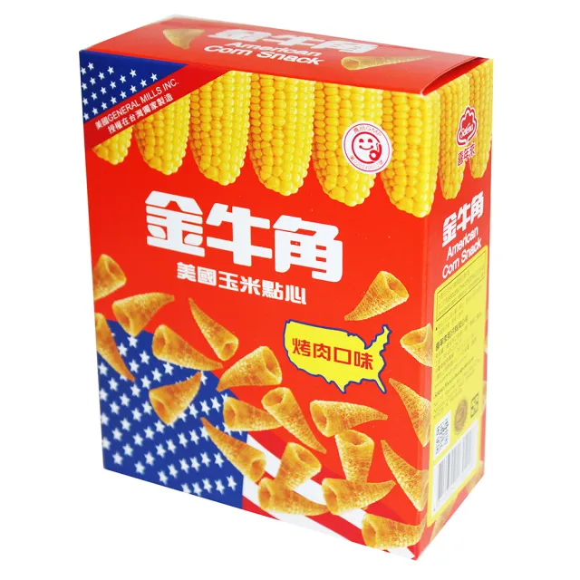 【喜年來】金牛角玉米烤肉35g(玉米點心)*5入