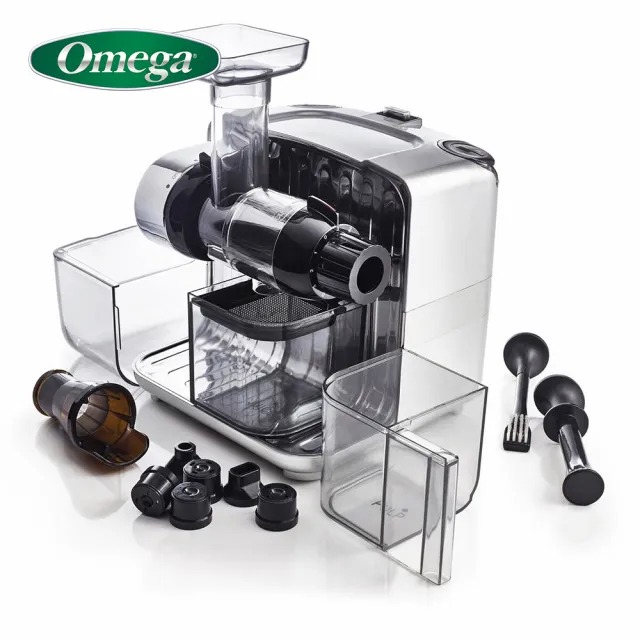 【Omega】慢磨機 QBar JCUBE500RD紅 蔬果榨汁 研磨機(收納正立方造型款)