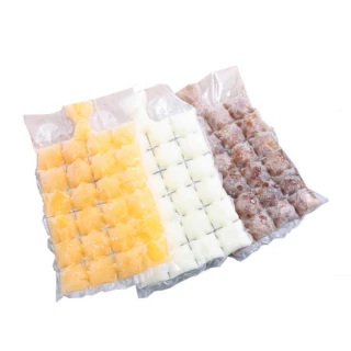 【10入一袋】自封口製冰袋24格 一次性製冰袋(24格 10入一袋 5組入)