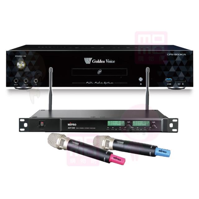 【金嗓】CPX-900 K1A+MIPRO ACT-589(家庭劇院型伴唱機4TB+無線麥克風)