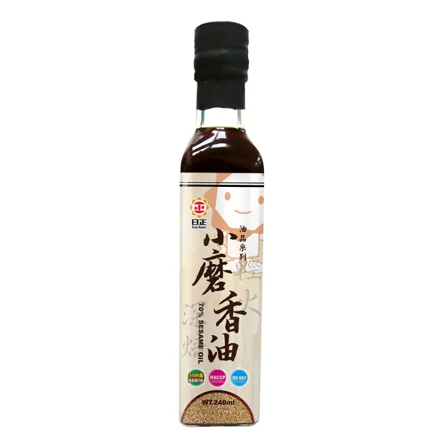 【日正食品】頂級小磨香油-四方瓶(240ml)