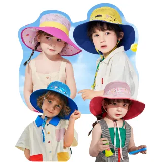 【Mua 姆兒選品】 Kocotree兒童帽童趣雙面網眼兒童遮陽帽(兒童防曬帽 兒童漁夫帽 網眼帽沙灘帽幼童帽)