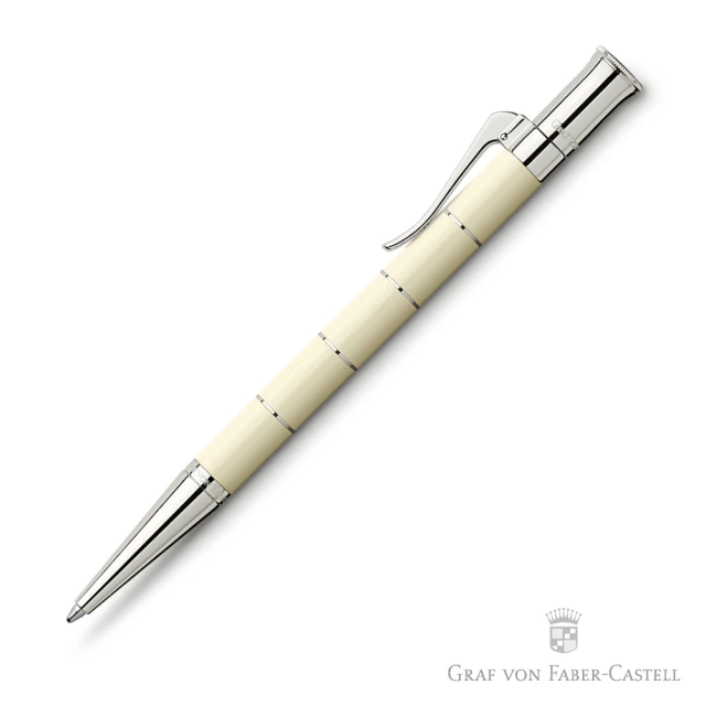 GRAF VON FABER-CASTELL 象牙白金環 原子筆(經典系列)