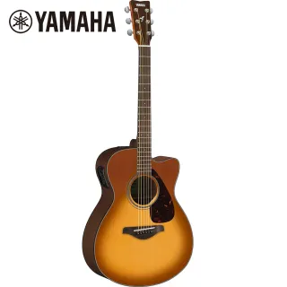 【Yamaha 山葉音樂】FSX800CSB 電民謠木吉他 沙漠漸層色(附贈琴袋 背帶 以及彈片)