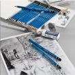 【STAEDTLER】施德樓 100頂級藍桿繪圖鉛筆 12支鐵盒鉛筆組(10012)