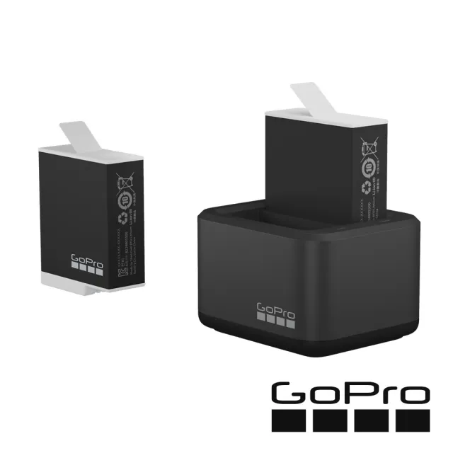 GoPro】雙充+ENDURO高續航電池2入套組For HERO9/10/11/12 Black(ADDBD