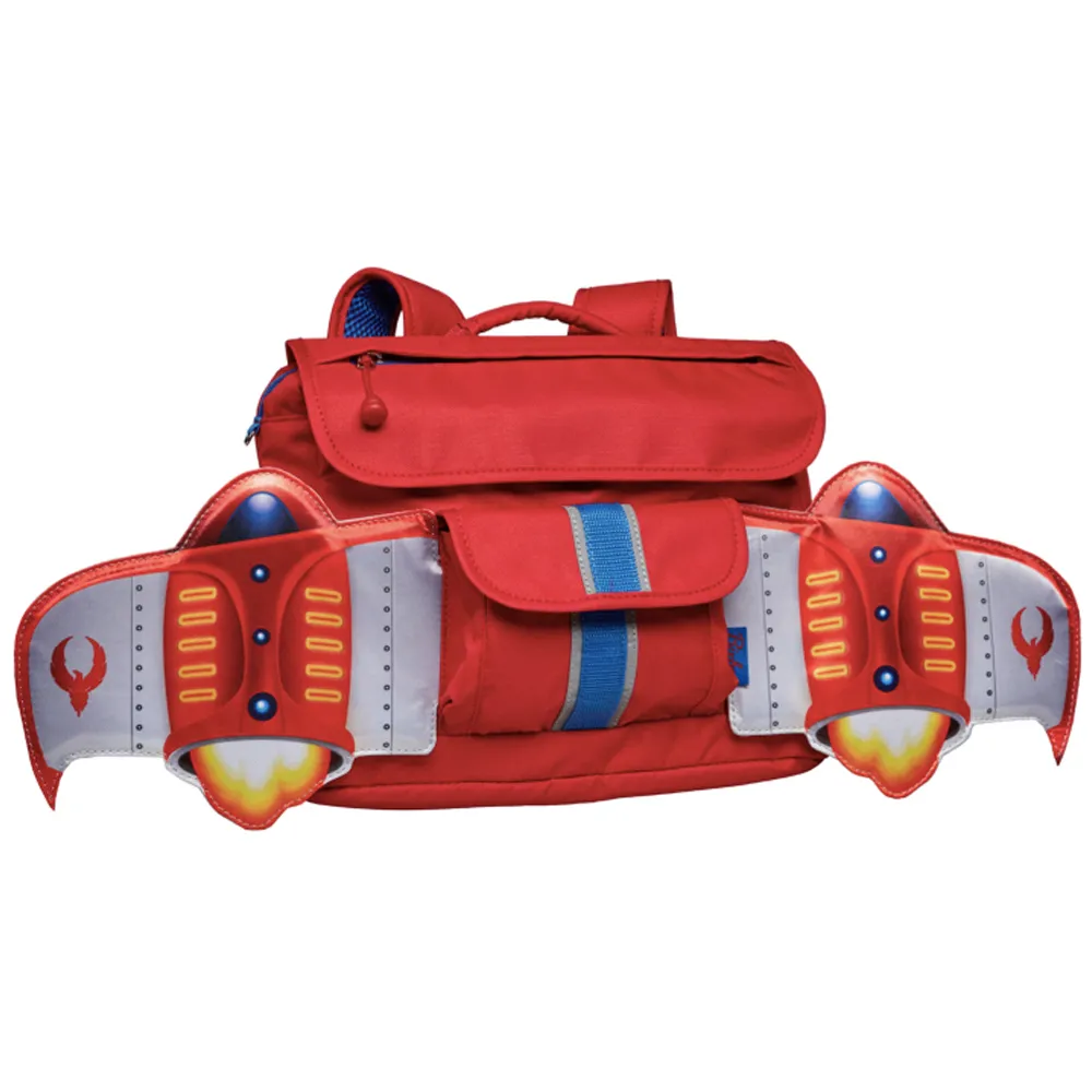 【美國Bixbee】飛飛童趣系列火鳥紅噴射機小童背包