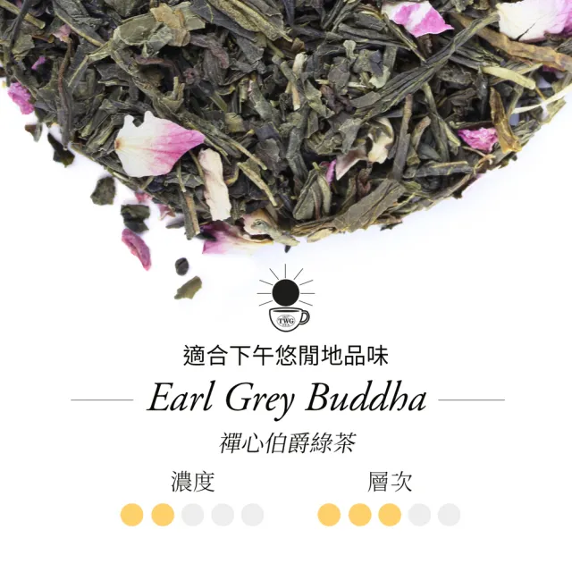 【TWG Tea】純棉茶包迷你茶罐雙享禮物組(禪心伯爵綠茶 15包/盒+迷你茶罐口味任選20g/罐)