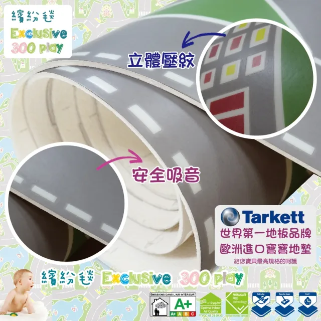 【法國Tarkett】怡居毯-繽紛款(吸音地墊 歐洲製造 食用級塑料 安全無毒)