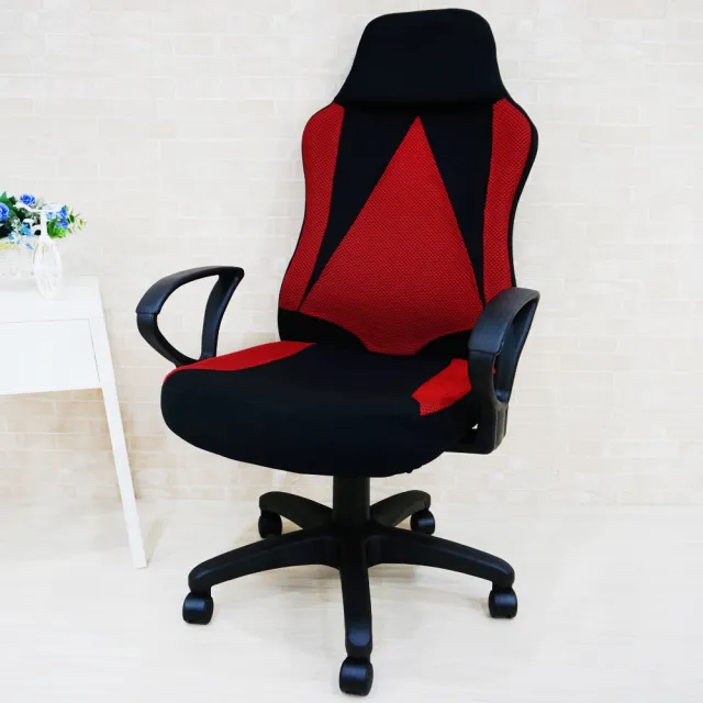 【C&B】F1賽車椅造型高背扶手電腦椅(五色可選)