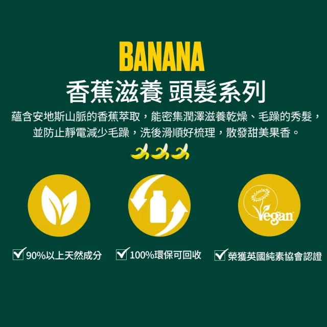 【THE BODY SHOP 美體小舖】香蕉滋養修護髮膜-240ML