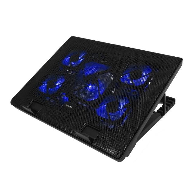 【ESENSE 逸盛】E-C11冷光五風扇筆電散熱墊(22-WNF011BK)
