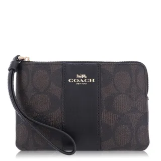 【COACH】經典 PVC / 小款 / 手拿包(深咖啡)