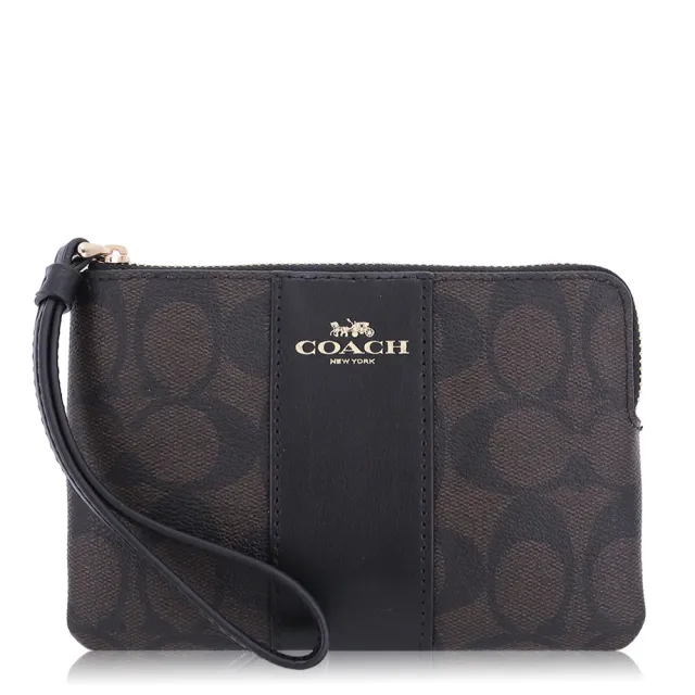 【COACH】經典 PVC / 小款 / 手拿包(深咖啡)