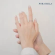 【Porabella】925純銀韓版雙層戒指 設計款歐美風螺旋個性開口戒指 可調節式戒指 金色/銀色 RINGS