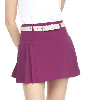 【PLAYBOY GOLF】女款高彈性防潑水百褶短裙-紫紅(高爾夫球裙/KD23110-69)