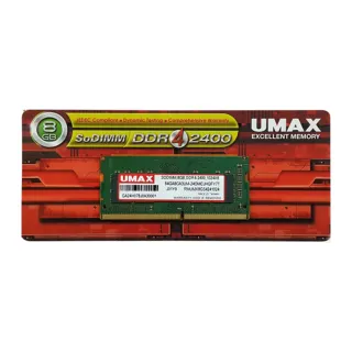 【UMAX】DDR4-2400 8GB 筆電型記憶體