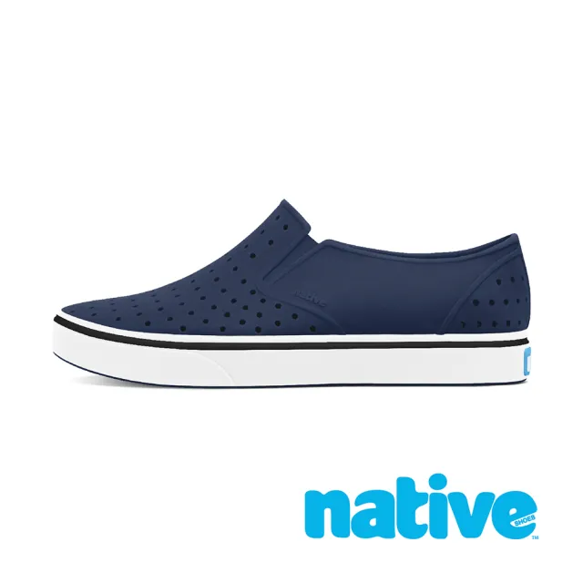 【Native Shoes】小童鞋 MILES 小邁斯晴雨鞋(海軍藍x貝殼白)