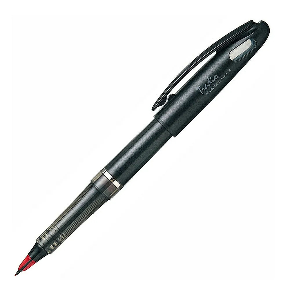 【PENTEL】Pentel飛龍TRJ50-B德拉迪塑膠鋼筆 紅