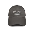 【HA:DAY】刺繡運動棒球帽 PARIS立體刺繡 鴨舌帽 遮陽帽 帽子(灰色)