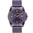 【COACH】官方授權經銷商 經典LOGO晶鑽米蘭帶女錶-36mm/紫 母親節 禮物(14504145)