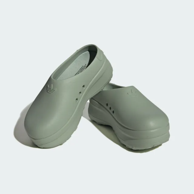 【adidas 愛迪達】拖鞋 女鞋 運動 穆勒鞋 三葉草 ADIFOM STAN MULE W 綠 IE7053
