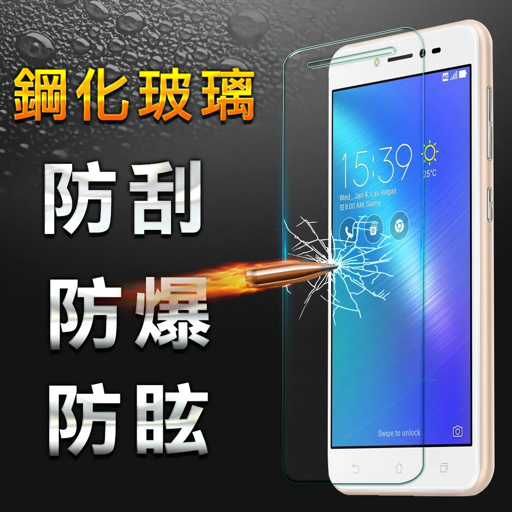 【YANG YI】揚邑 ASUS ZenFone Live ZB501KL 9H鋼化玻璃保護貼膜(防爆防刮防眩弧邊)