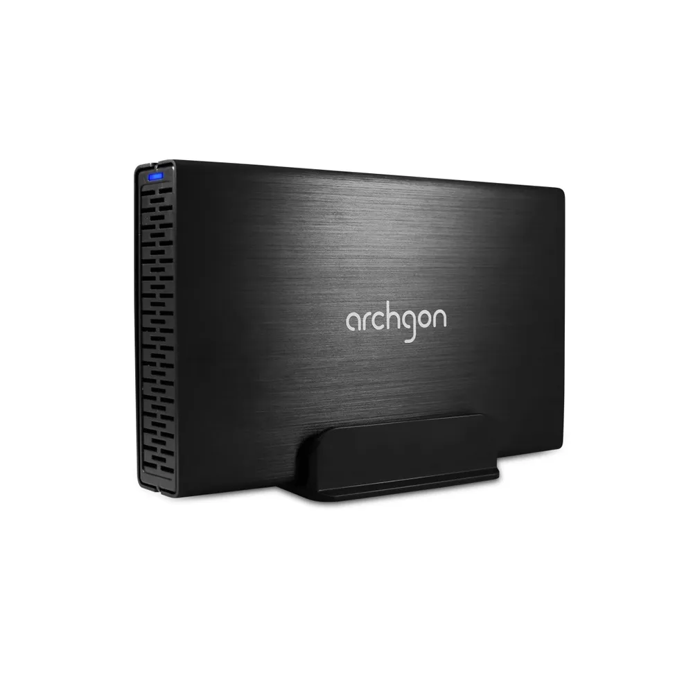 【Archgon亞齊慷】髮絲紋鋁合金 3.5吋SATA硬碟外接盒(USB 3.0 支援UASP傳輸架構MH-3231-U3V3)