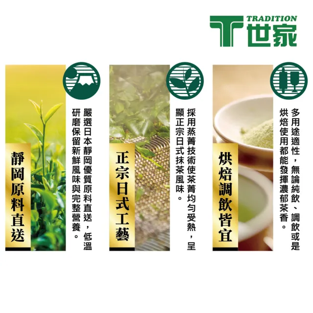 【T世家】日式正宗抹茶粉200gx4袋組(無糖)