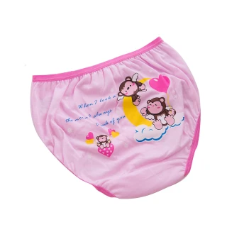 【席艾妮SHIANEY】6件組 台灣製 小猴子款 女童棉質內褲