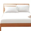【LUST】素色簡約 純白/飯店白 100%純棉、雙人6尺精梳棉床包/歐式枕套《不含被套》(台灣製造)
