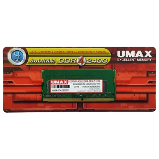【UMAX】DDR4-2400 4GB 筆電型記憶體