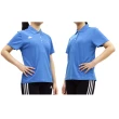 【KAPPA】女短袖POLO衫-台灣製 慢跑 高爾夫 網球 吸濕排汗 上衣 寶藍白(321S7UW-474)