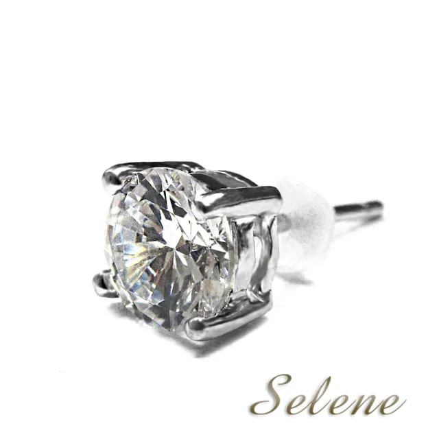 【Selene】閃耀美鑽純銀耳環(方晶鋯石)